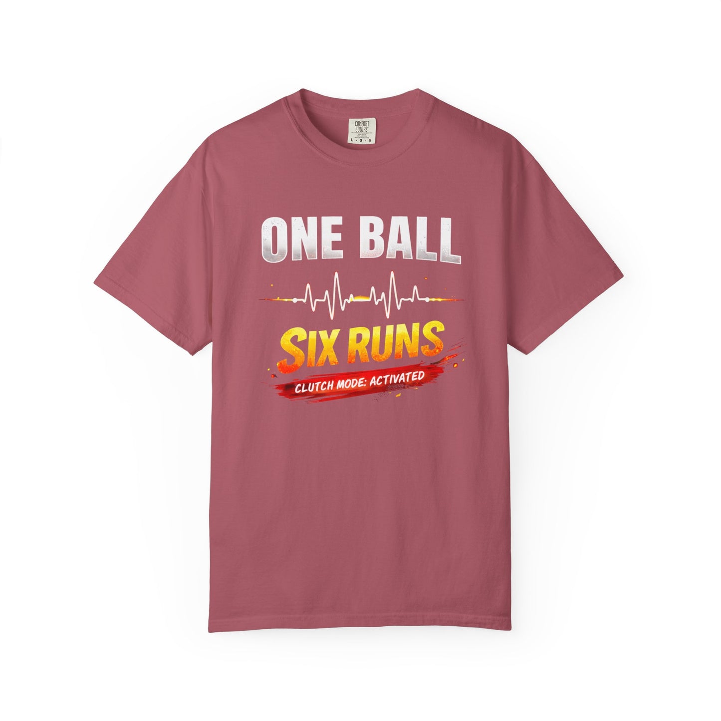 One Ball Six Runs T-Shirt | Clutch Mode Cricket Tee | Odyssey Camp & Co.