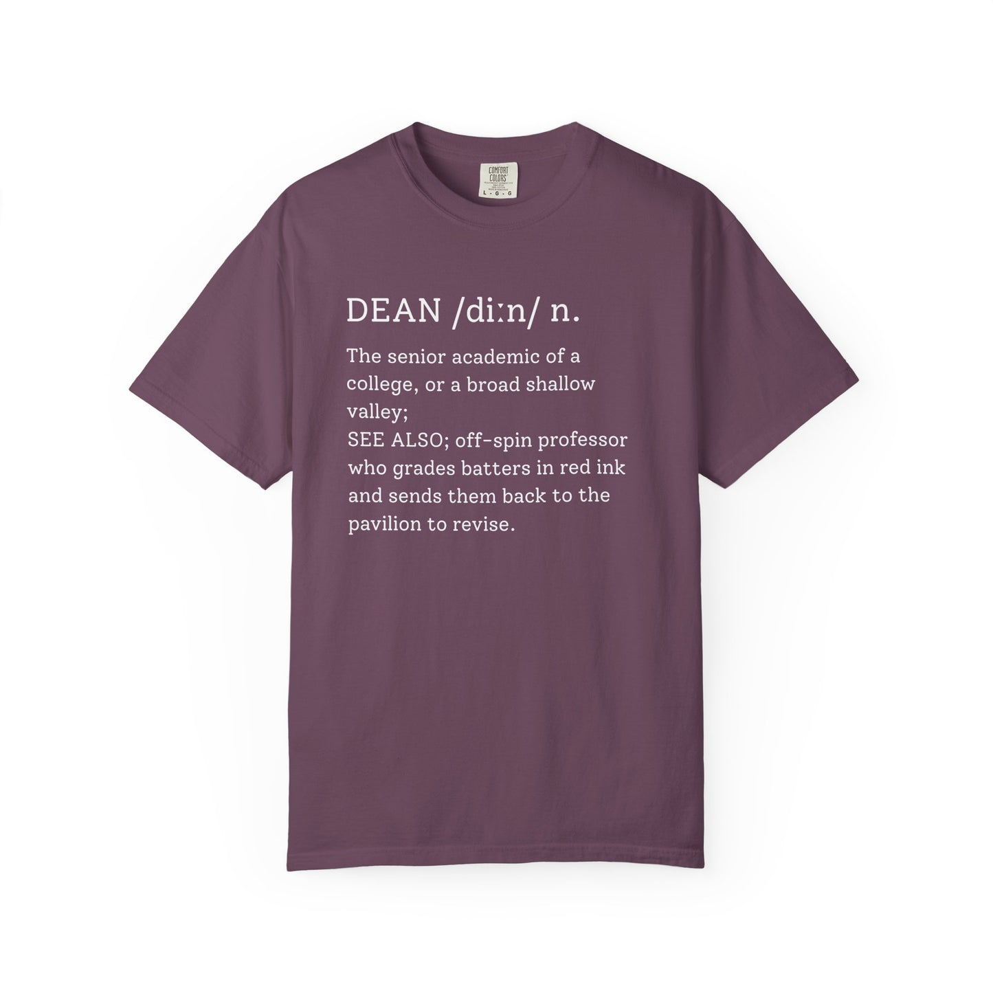 DEAN Cricket Dictionary T-Shirt | Odyssey Camp & Co.