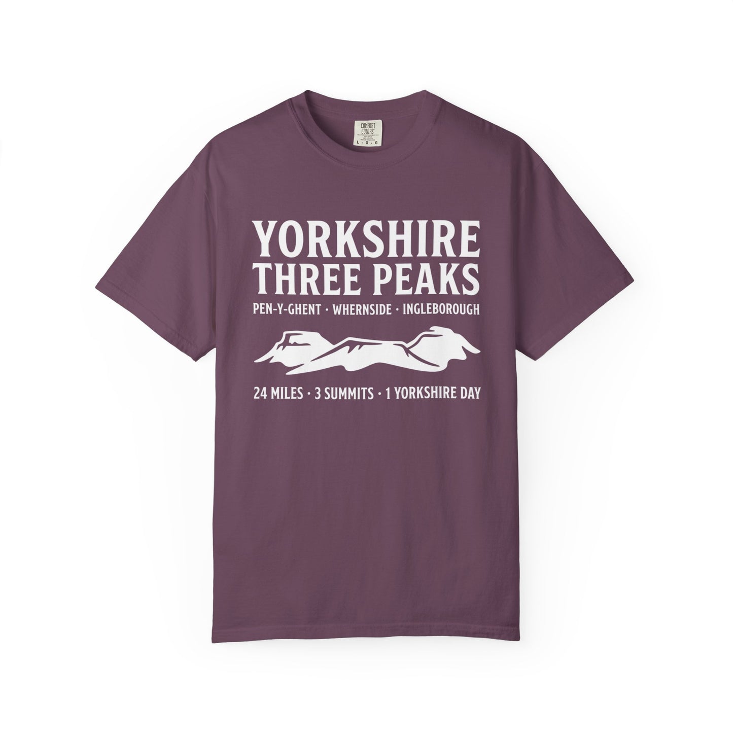 Yorkshire Three Peaks T-Shirt | 24 Miles 3 Summits Hiking Tee | Odyssey Camp & Co.