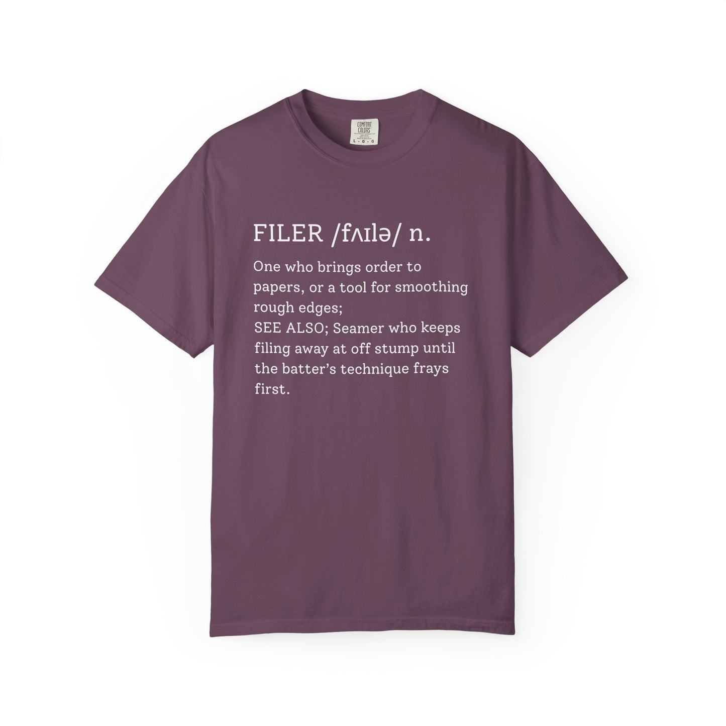 FILER Cricket Dictionary T-Shirt | Odyssey Camp & Co.
