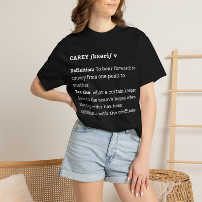 CAREY Cricket Dictionary T-Shirt | funny cricket gift | garment-dyed tee | Odyssey Camp & Co.