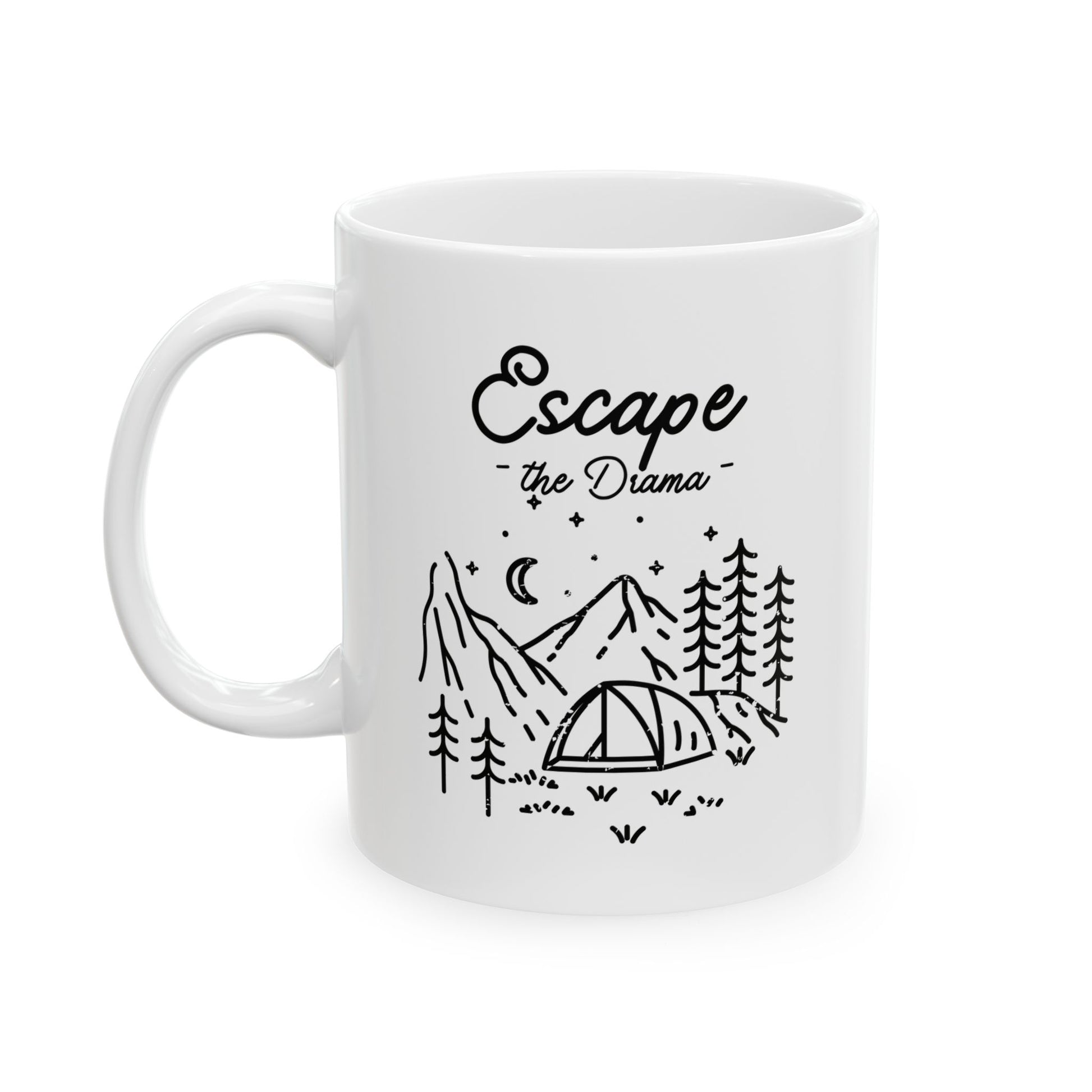 Escape the Drama Coffee Mug | cricket fan gift mug | Odyssey Camp & Co.