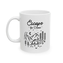 Escape the Drama Coffee Mug | cricket fan gift mug | Odyssey Camp & Co.