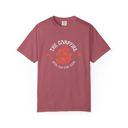 The Campfire T-Shirt | Where Your Story Begins Graphic Tee | outdoor lifestyle t-shirt | camping gift | Odyssey Camp & Co.