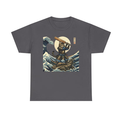 Samurai Cricket Cat Wave T-Shirt