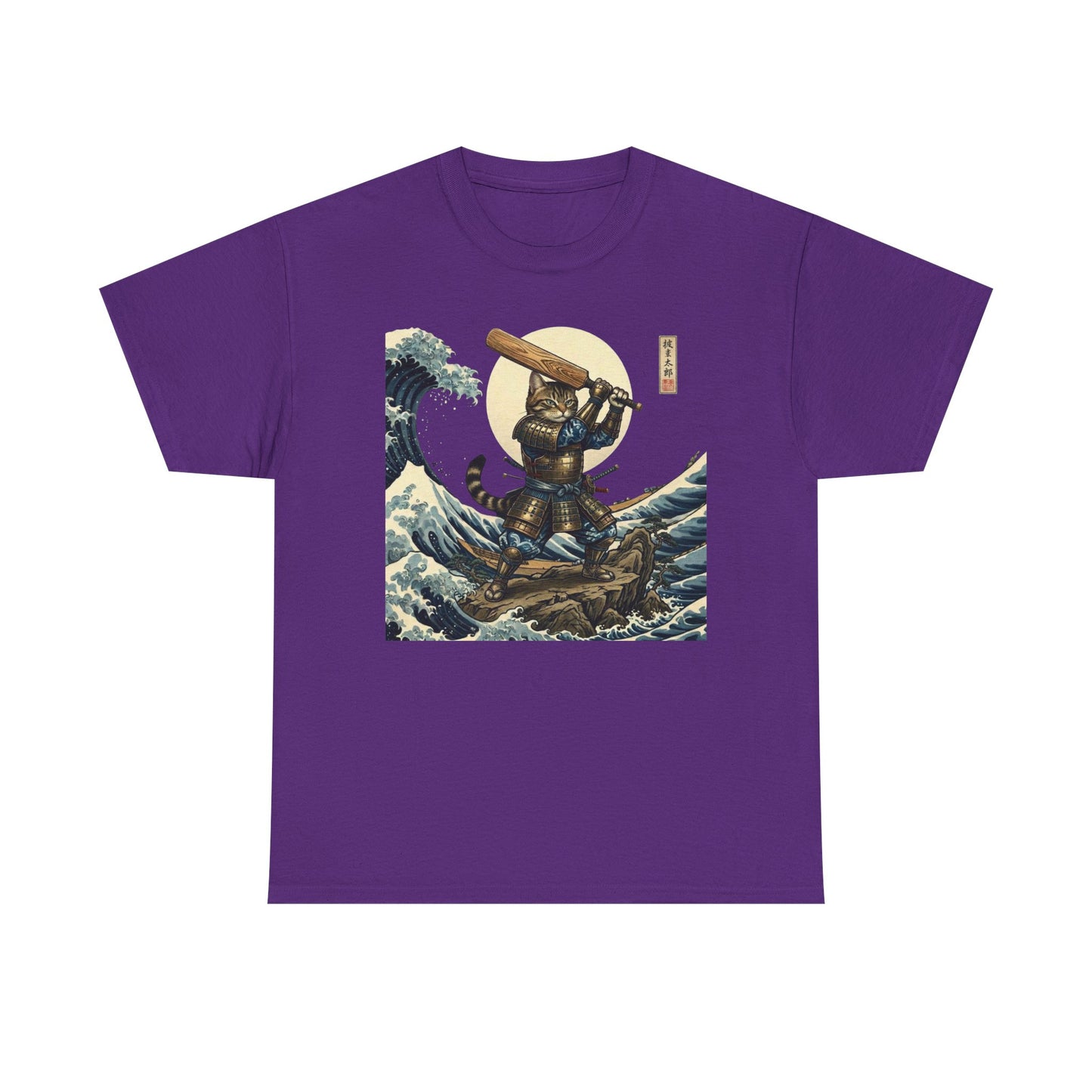 Samurai Cricket Cat Wave T-Shirt