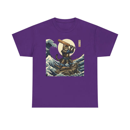 Samurai Cricket Cat Wave T-Shirt