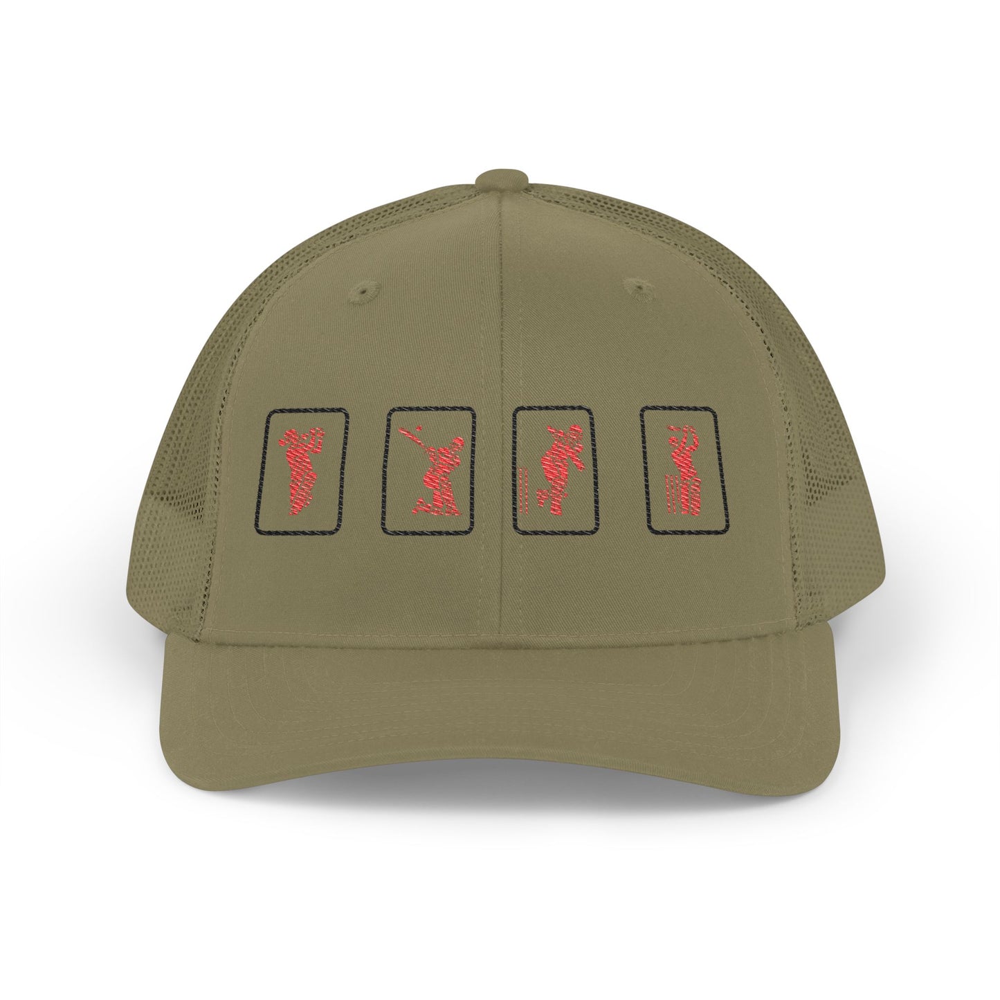 Success Formula Embroidered Red Cricket Panels Snapback | Odyssey Camp & Co.
