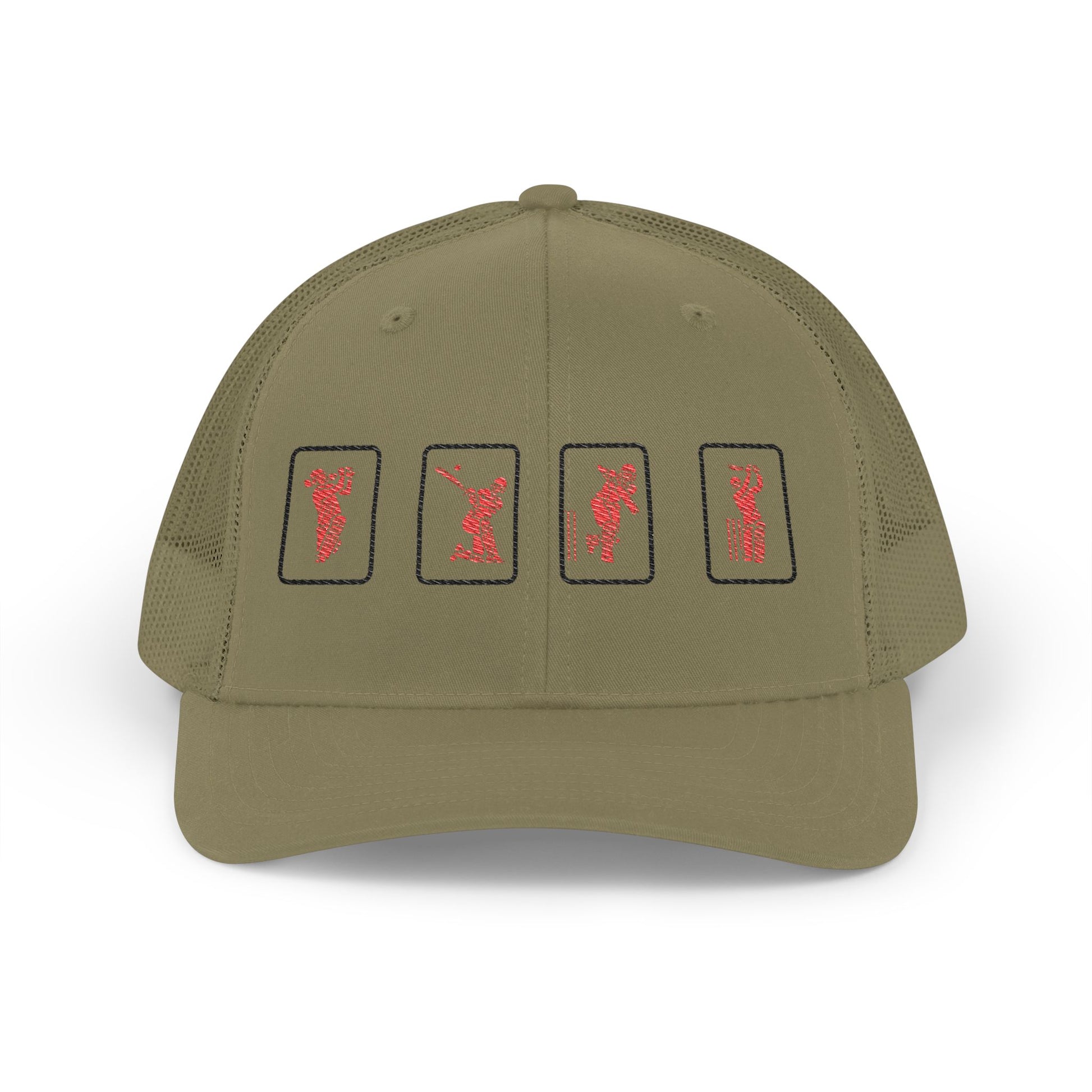 Success Formula Embroidered Red Cricket Panels Snapback | Odyssey Camp & Co.