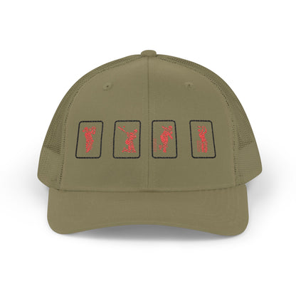 Success Formula Embroidered Red Cricket Panels Snapback | Odyssey Camp & Co.