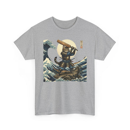 Samurai Cricket Cat Wave T-Shirt