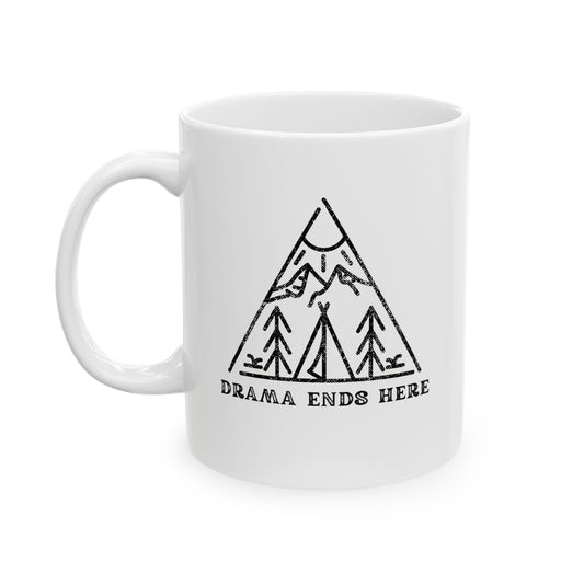 Drama Ends Here Coffee Mug