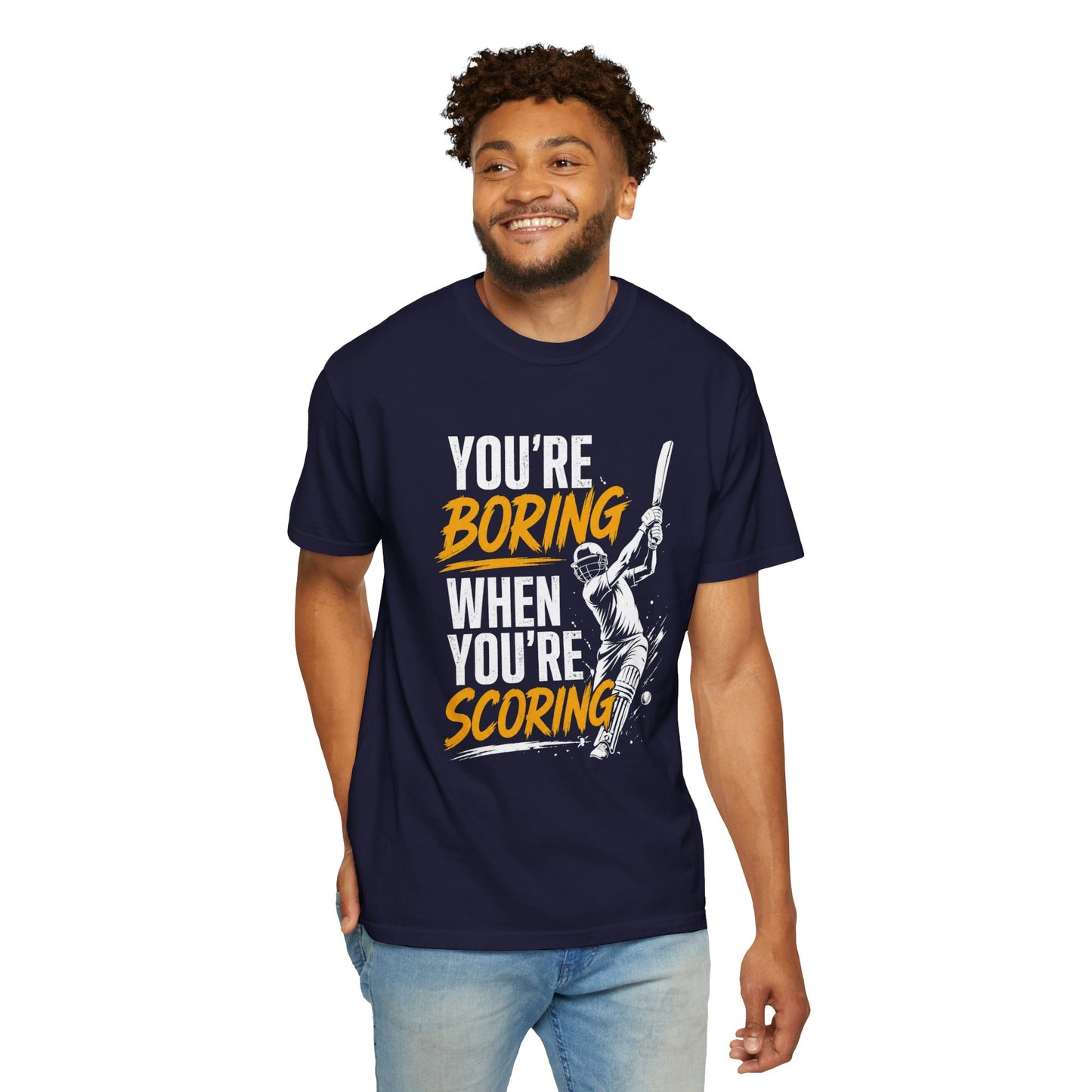 Cricket Batter graphic tee colour option | funny cricket t-shirt | Odyssey Camp & Co.