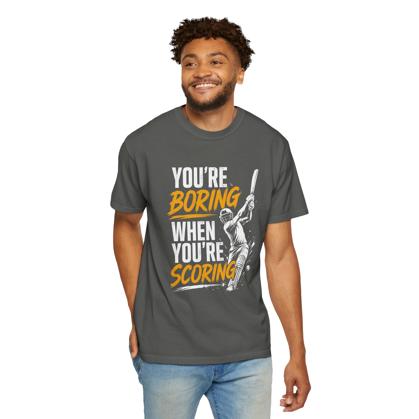 Cricket Batter graphic tee colour option | cricket gift ideas UK | Odyssey Camp & Co.
