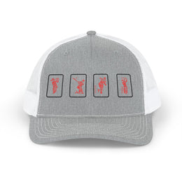 Success Formula Embroidered Red Cricket Panels Snapback | embroidered snapback cap | gift | Odyssey Camp & Co.