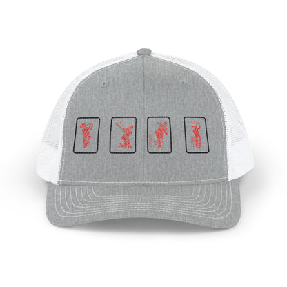 Success Formula Embroidered Red Cricket Panels Snapback | embroidered snapback cap | gift | Odyssey Camp & Co.
