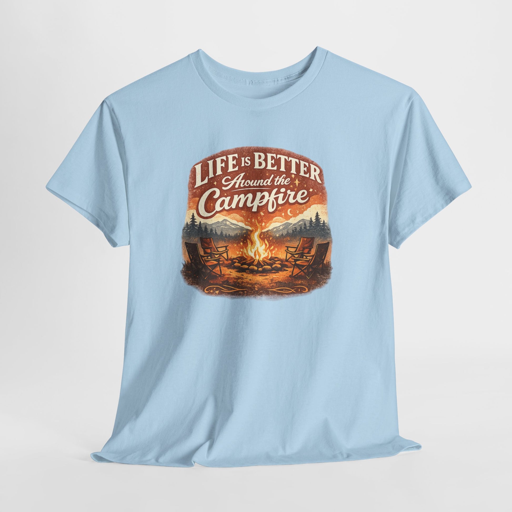 Life Is Better Around the Campfire Vintage Outdoor Tee | Odyssey Camp & Co.
