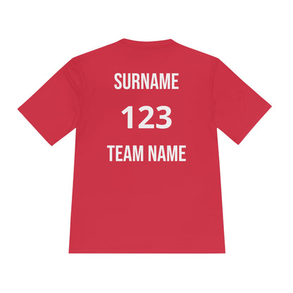 Personalized Team Supporter Tee | Custom Name, Team & Number Shirt
