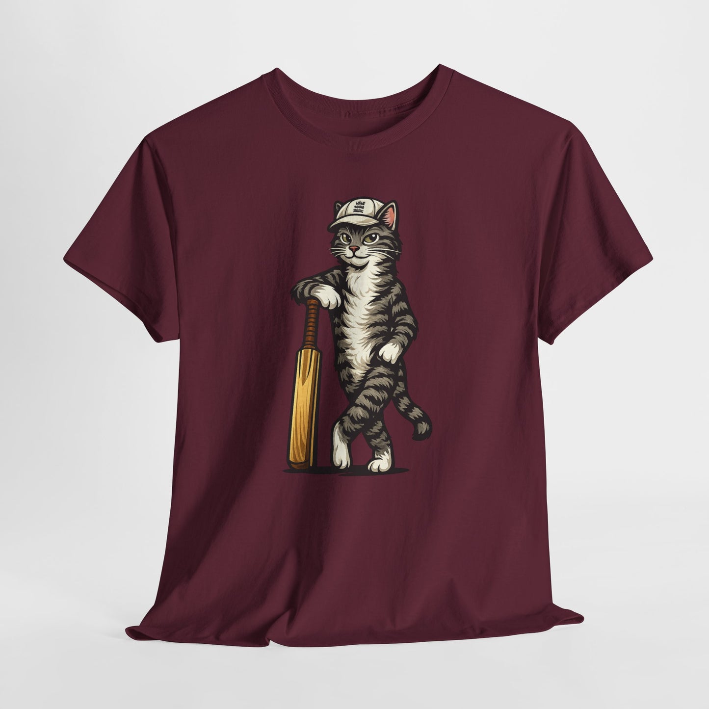 Cat Cricket Tee | Vintage Cricket Cat Shirt