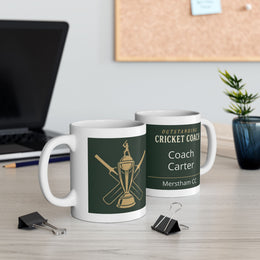 Personalised Cricket Coach Ceramic Mug | Cricket Coach Gift | cricket fan gift mug | Odyssey Camp & Co.