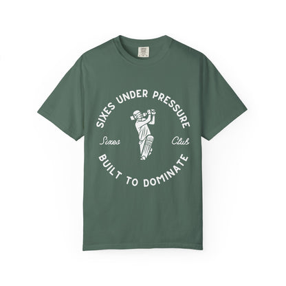 Sixes Under Pressure T-Shirt | Cricket Clutch Club Tee
