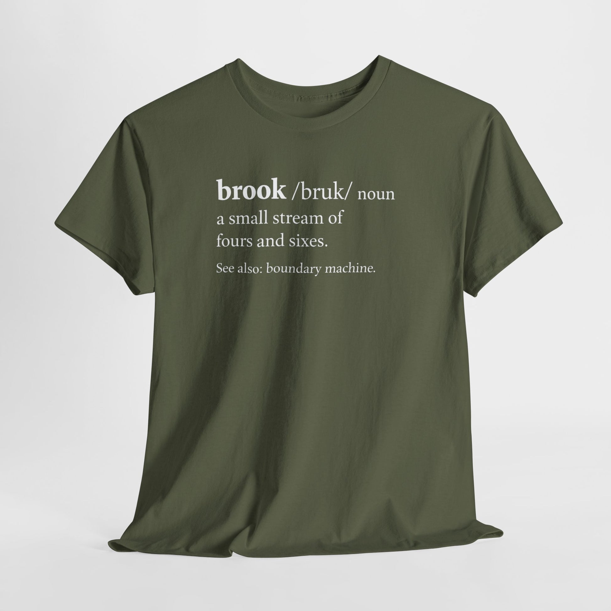 Brook Boundary Machine Dictionary T-Shirt military green
