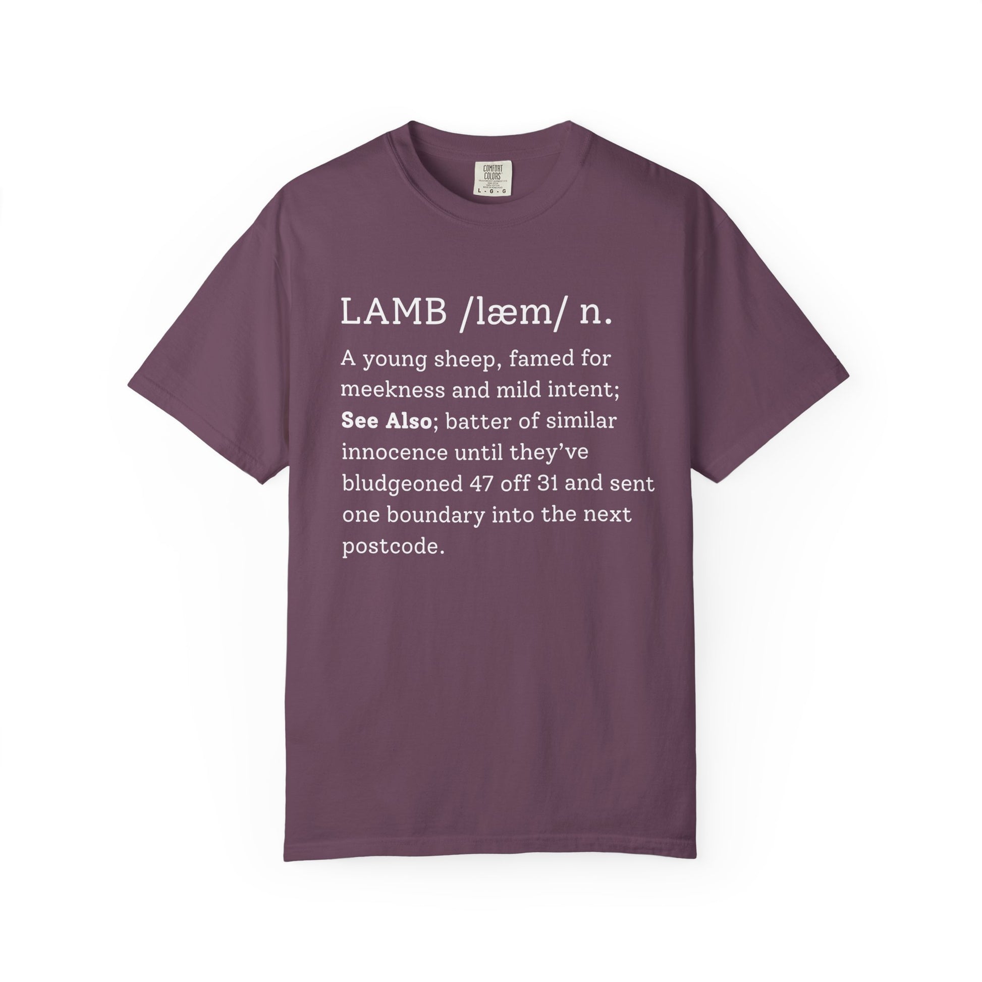 LAMB Cricket Dictionary T-Shirt | Odyssey Camp & Co.