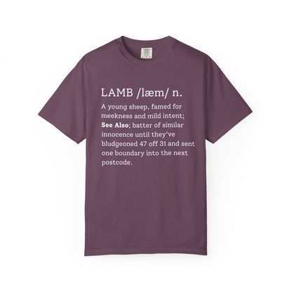LAMB Cricket Dictionary T-Shirt | Odyssey Camp & Co.