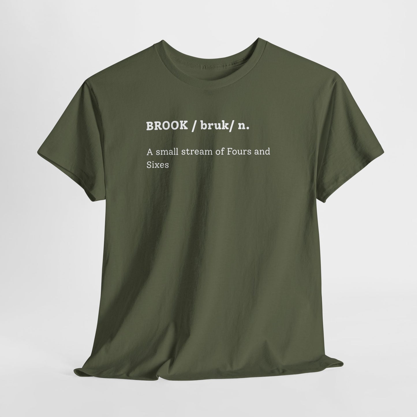 BROOK Cricket Dictionary T-Shirt | Odyssey Camp & Co.