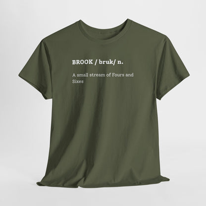 BROOK Cricket Dictionary T-Shirt | Odyssey Camp & Co.