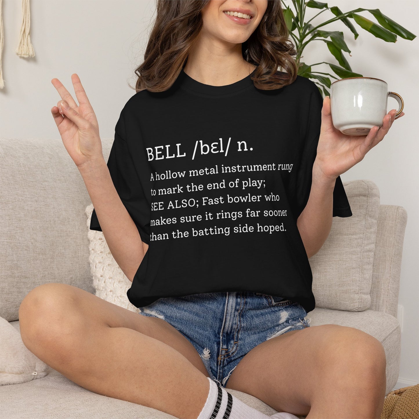 BELL Cricket Dictionary T-Shirt | funny cricket gift | garment-dyed tee | Odyssey Camp & Co.