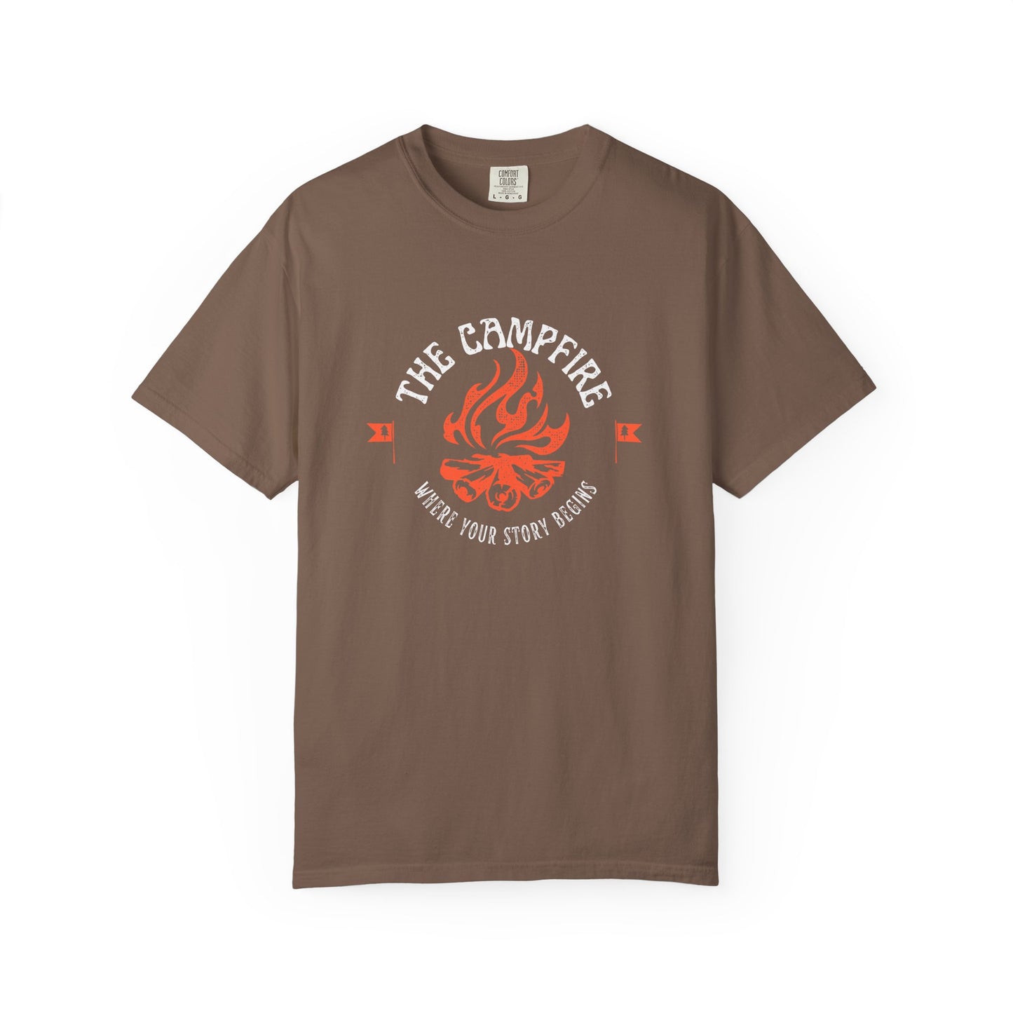 The Campfire T-Shirt | Where Your Story Begins Graphic Tee | Odyssey Camp & Co.