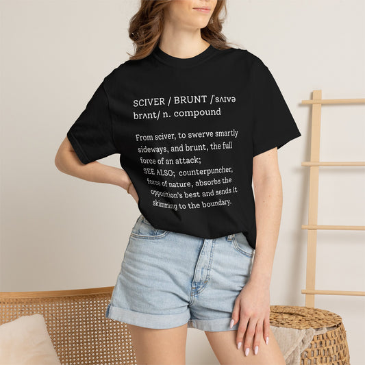 SCIVER and BRUNT | Cricket Dictionary T-Shirt