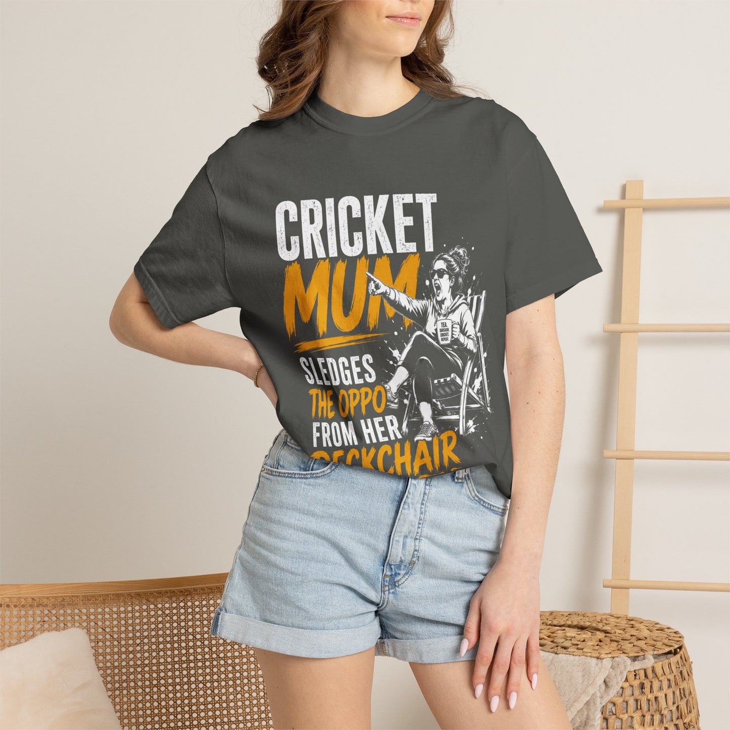 Cricket Mum funny cricket t-shirt colour option, cricket gift for the mum who runs the club