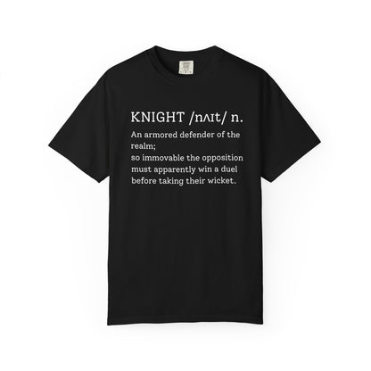 KNIGHT Cricket Dictionary T-Shirt | Odyssey Camp & Co.