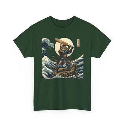Samurai Cricket Cat Wave T-Shirt