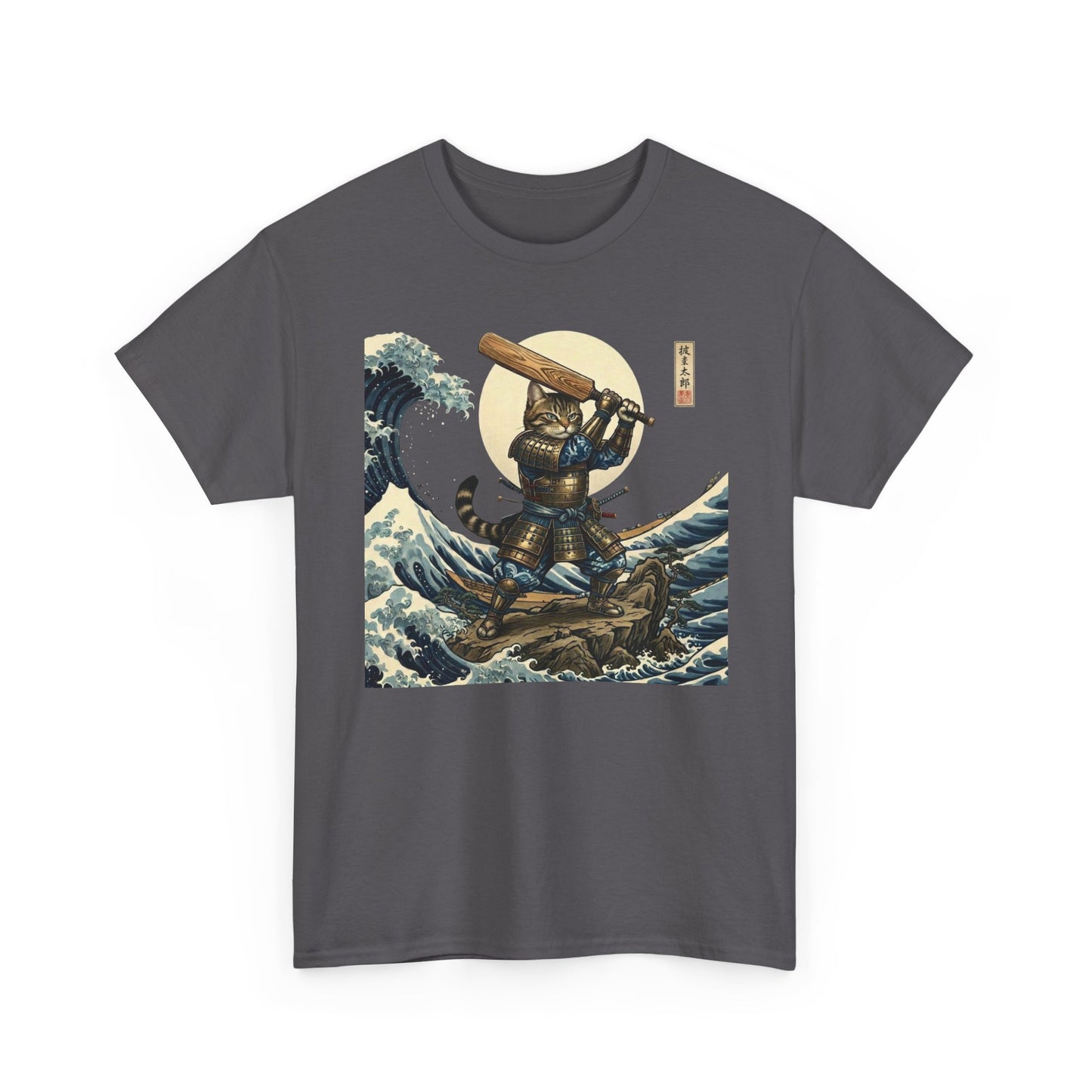 Samurai Cricket Cat Wave T-Shirt