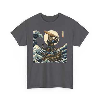 Samurai Cricket Cat Wave T-Shirt