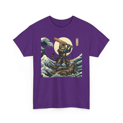 Samurai Cricket Cat Wave T-Shirt