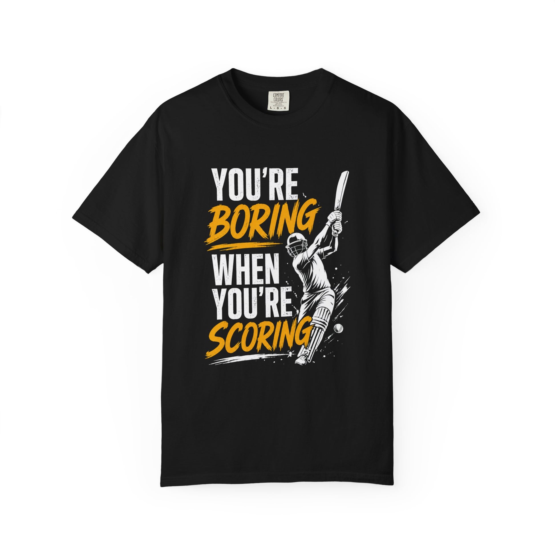 Cricket Batter T-Shirt, relaxed unisex fit | funny cricket gift tee | Odyssey Camp & Co.