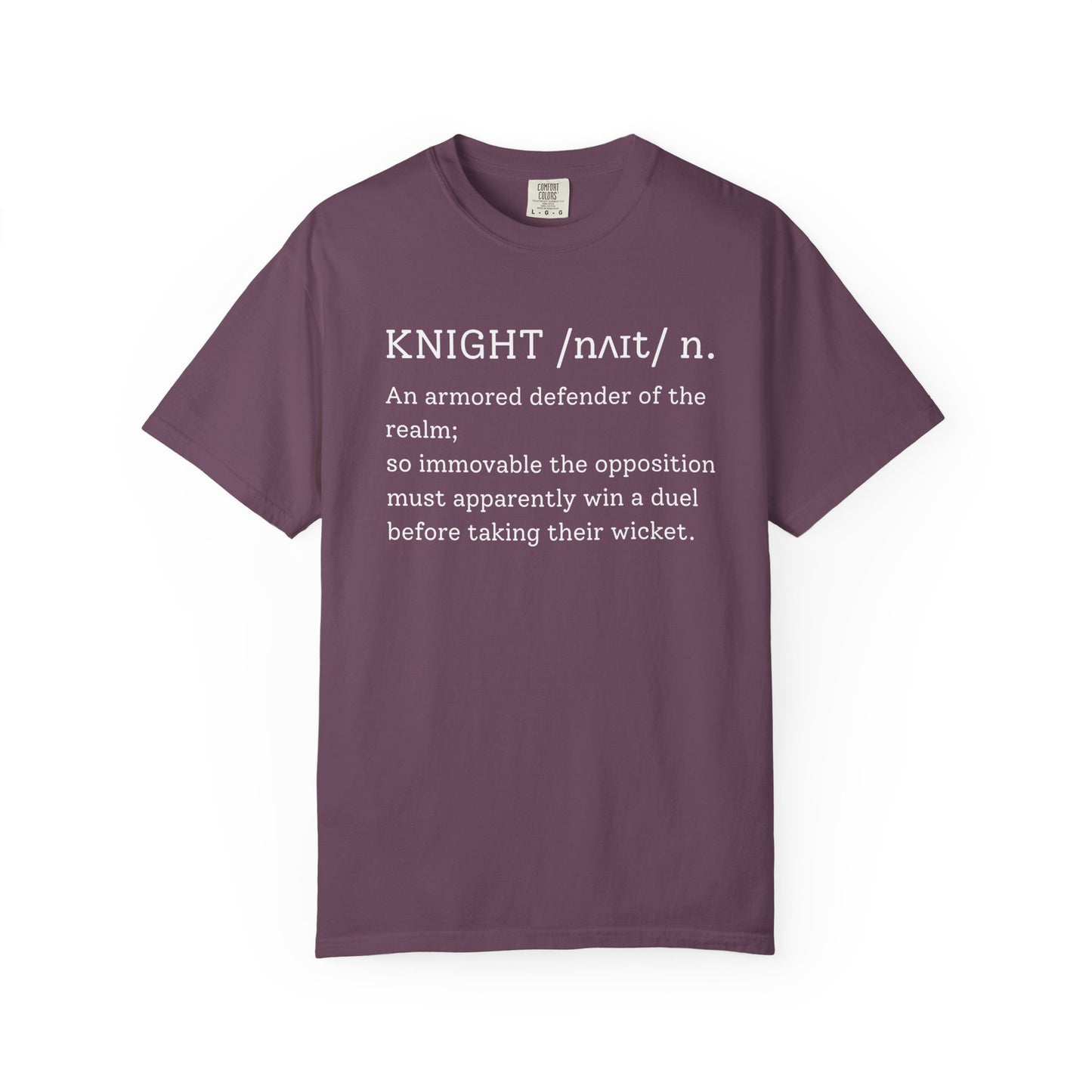 KNIGHT Cricket Dictionary T-Shirt | Odyssey Camp & Co.