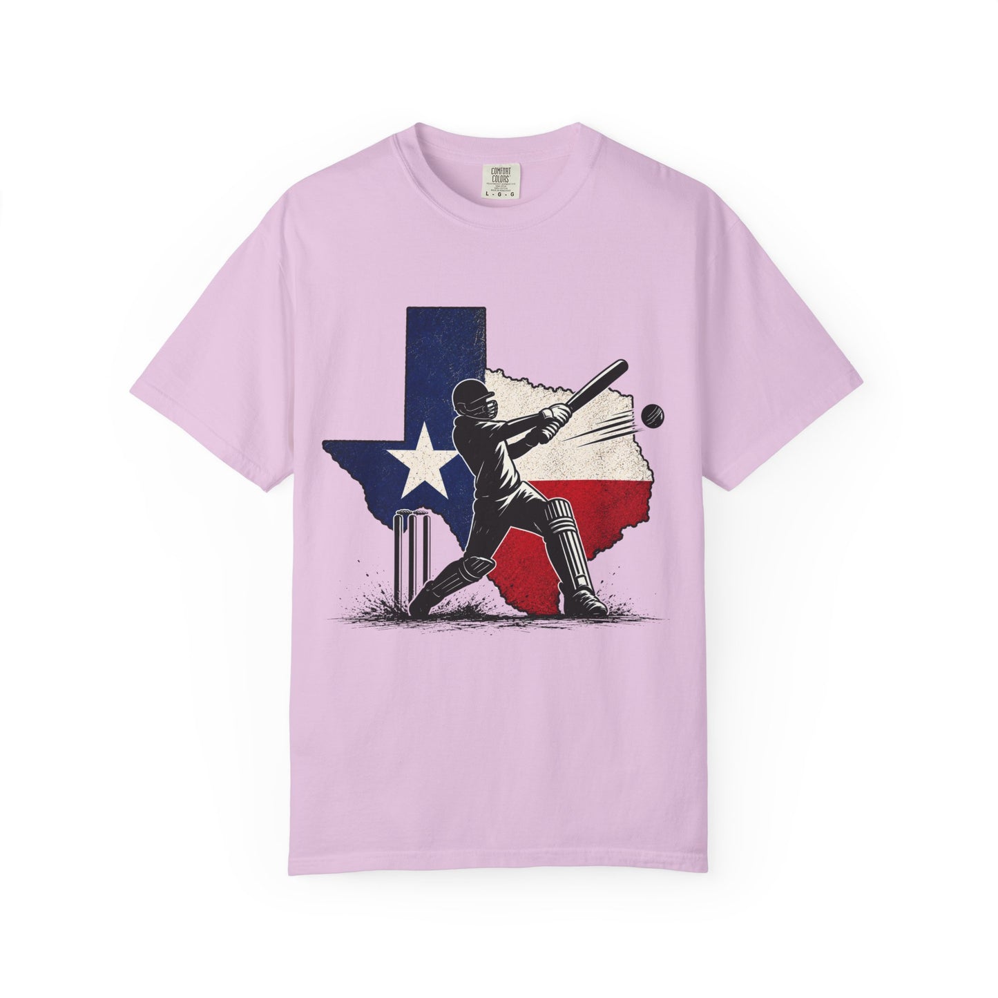 Flat lay cotton tee | Texas Cricket T-Shirt | Odyssey Camp & Co.
