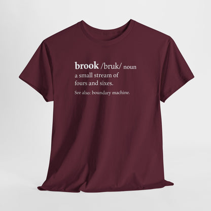 Brook Boundary Machine Dictionary T-Shirt maroon