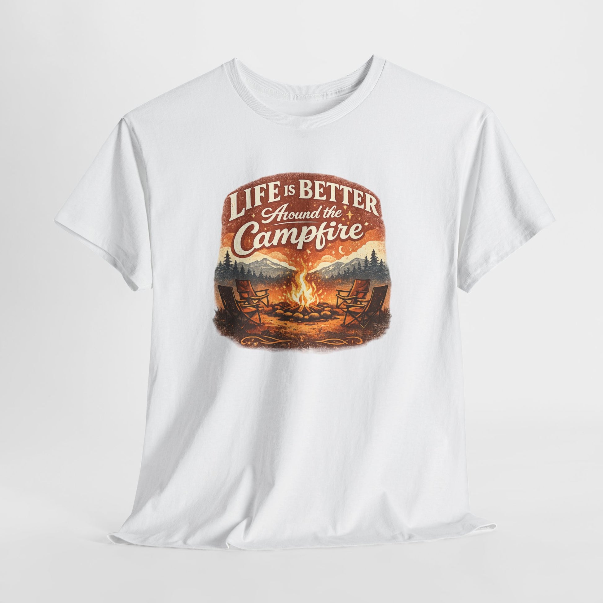 Life Is Better Around the Campfire Vintage Outdoor Tee | Odyssey Camp & Co.