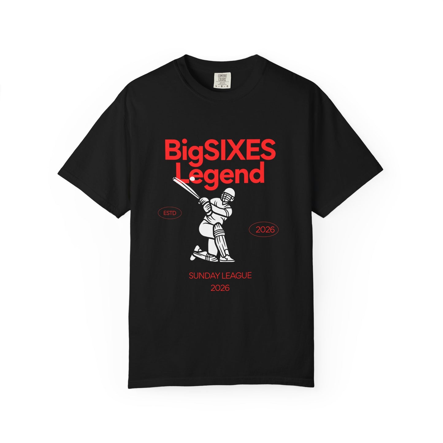 Big Sixes Legend T-Shirt | 2000s Cricket Power Hitter Tee | Odyssey Camp & Co.
