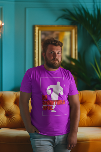 Do Something Epic Rugby T-Shirt | garment-dyed cricket t-shirt | cricket fan gift | Odyssey Camp & Co.