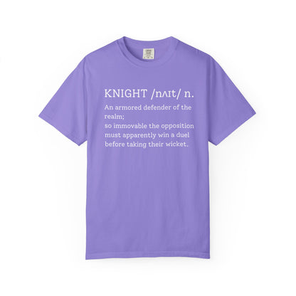 KNIGHT Cricket Dictionary T-Shirt | Odyssey Camp & Co.