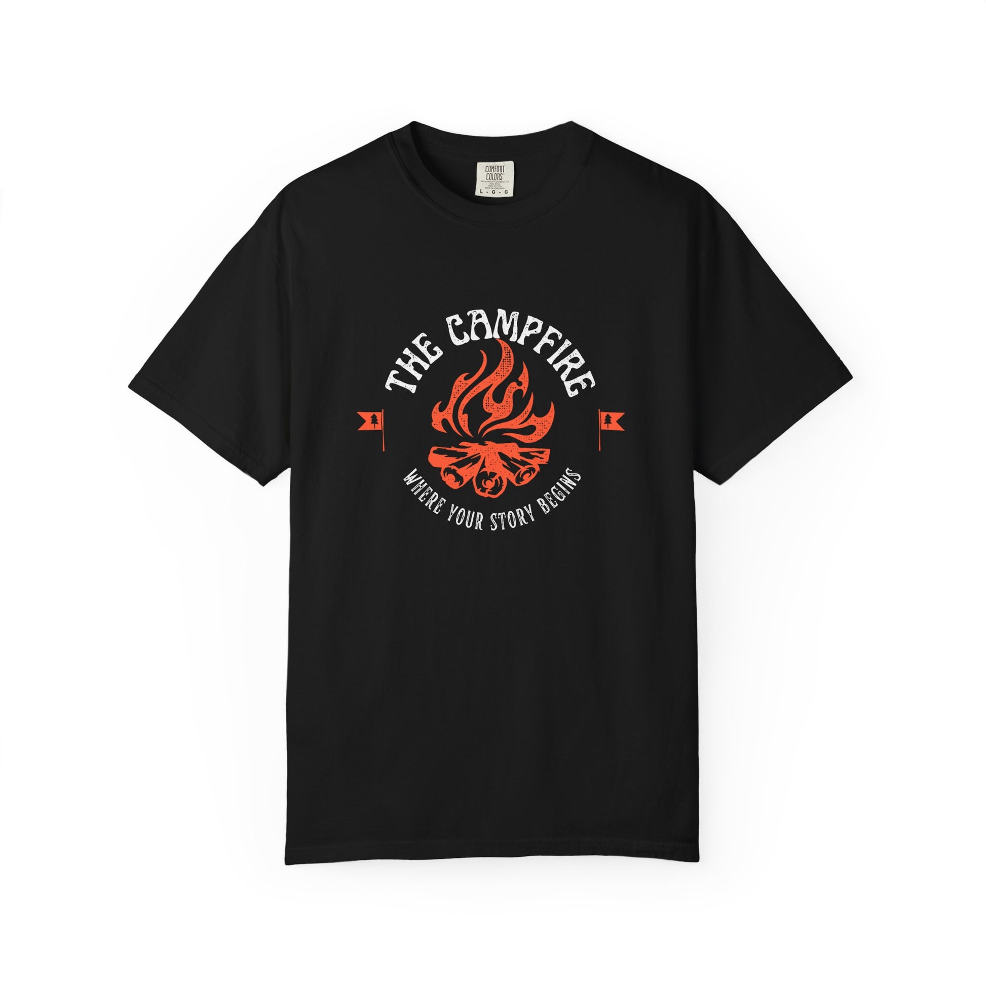 The Campfire T-Shirt | Where Your Story Begins Graphic Tee | Odyssey Camp & Co.