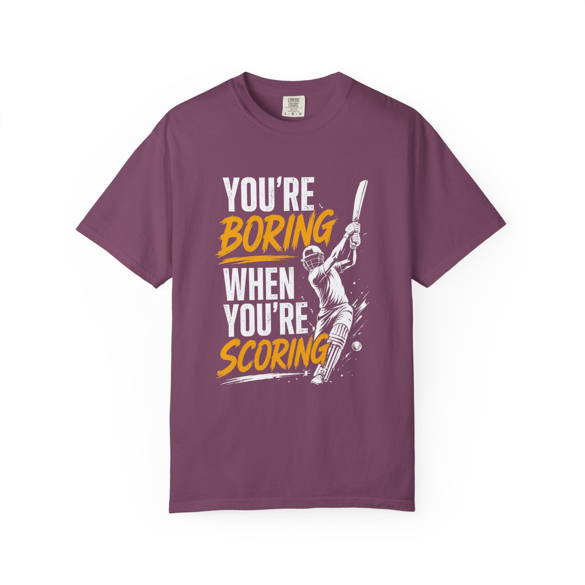 Cricket Batter graphic tee colour option | garment-dyed cricket tee | Odyssey Camp & Co.