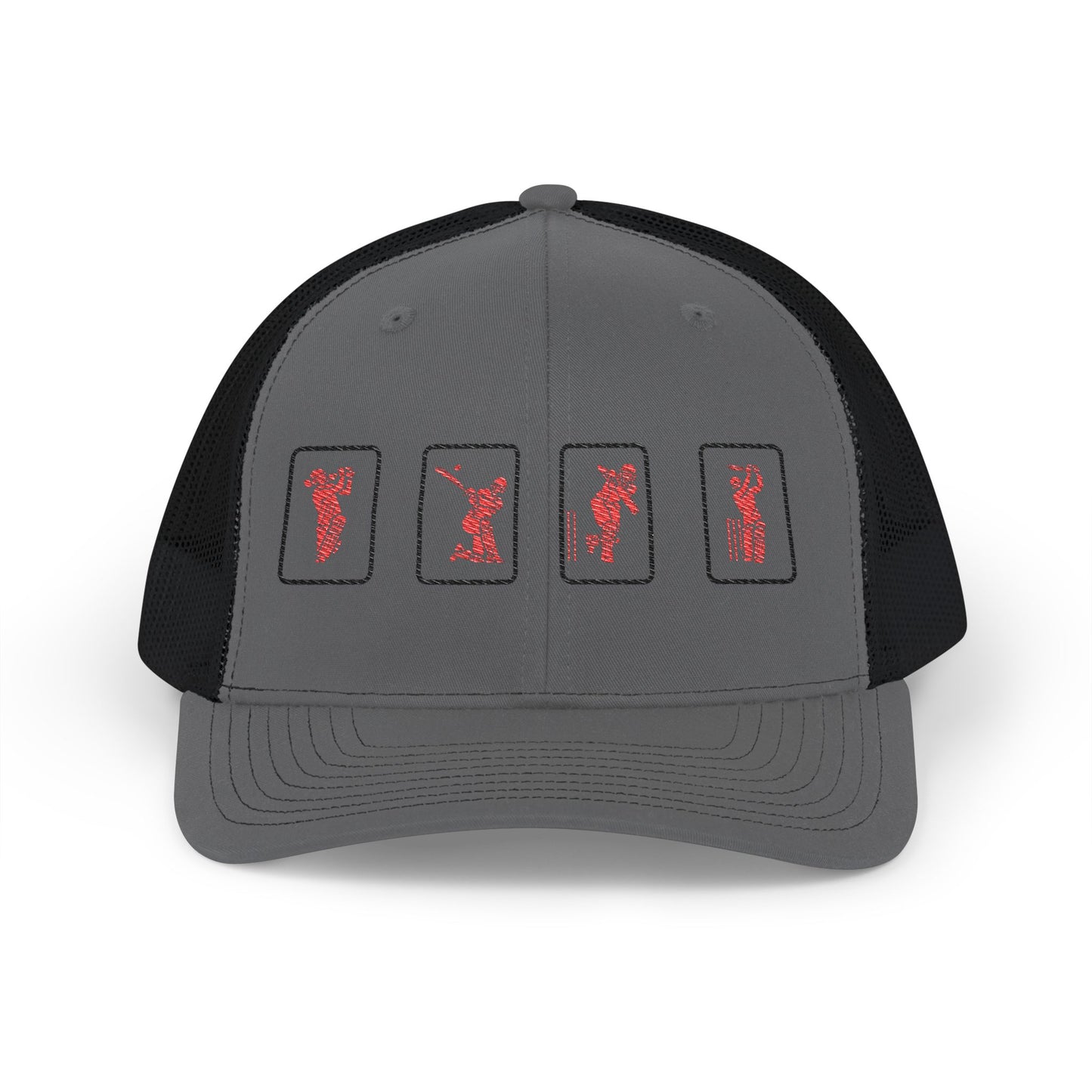 Success Formula Embroidered Red Cricket Panels Snapback | Odyssey Camp & Co.